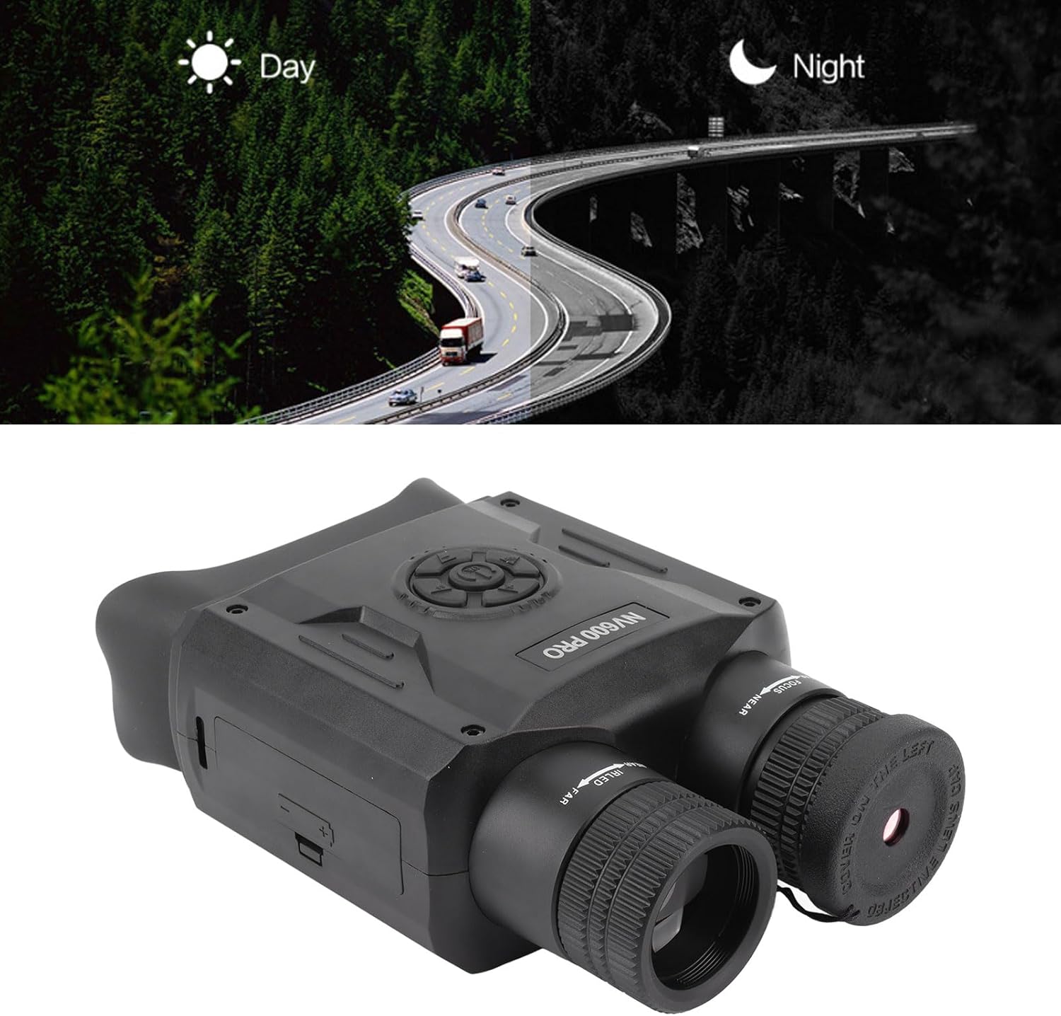 Digital Binocular, 3.5in Binocular LCD Color Display Infrared Goggles,8X Zoom, Taking Pictures, Recording Video and Playback with 16GB Memory Card