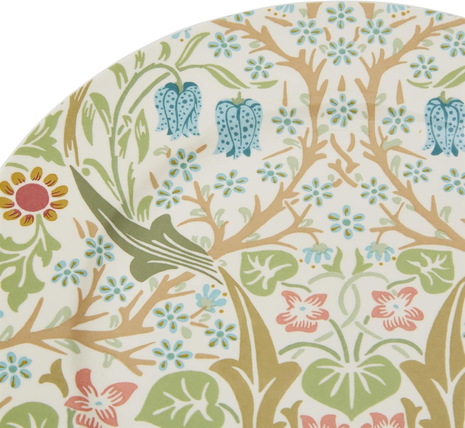 Morris & Co. – Platos de postre  Juego de 4 platos redondos de 8 pulgadas para postre, aperitivos y cena, hechos de porcelana fina, aptos para