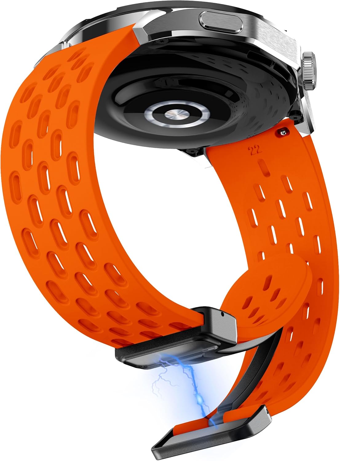 MAKCPOIMER Correas deportivas magnéticas de 0.866 pulgadas compatibles con Samsung Galaxy Watch 3 de 1.772 pulgadasGalaxy Watch 1.811 pulgadasGear