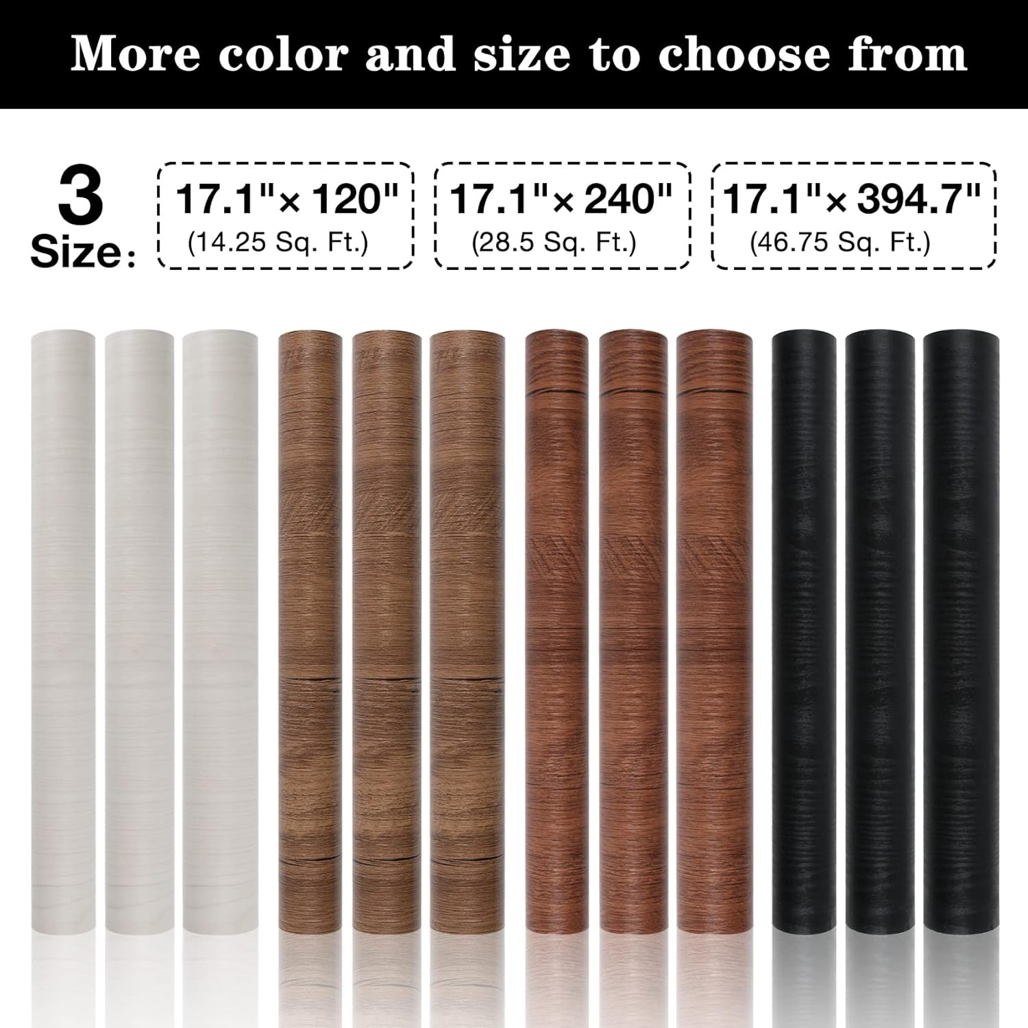 TORC Papel tapiz de madera blanca para despegar y pegar de 17.1 x 240 pulgadas, papel de contacto de madera de arce sintético para tocador de