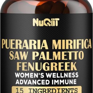 Pueraria Mirifica Extracto 101 de fenogreco con suplemento de bienestar inmunológico y para mujeres de 1000 mg – Saw Palmetto, raíz de maca, saúco y Pueraria Mirifica Extracto 101 de fenogreco con suplemento de bienestar inmunológico y para mujeres de 1000 mg – Saw Palmetto, raíz de maca, saúco y