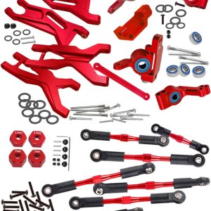 RCMYou Pieza de actualizaciones para 110 Slash 2WDSlash 2WD VXL, brazo de suspensión delantero trasero de aleación, bloque de ruedas, bloques de RCMYou Pieza de actualizaciones para 110 Slash 2WDSlash 2WD VXL, brazo de suspensión delantero trasero de aleación, bloque de ruedas, bloques de