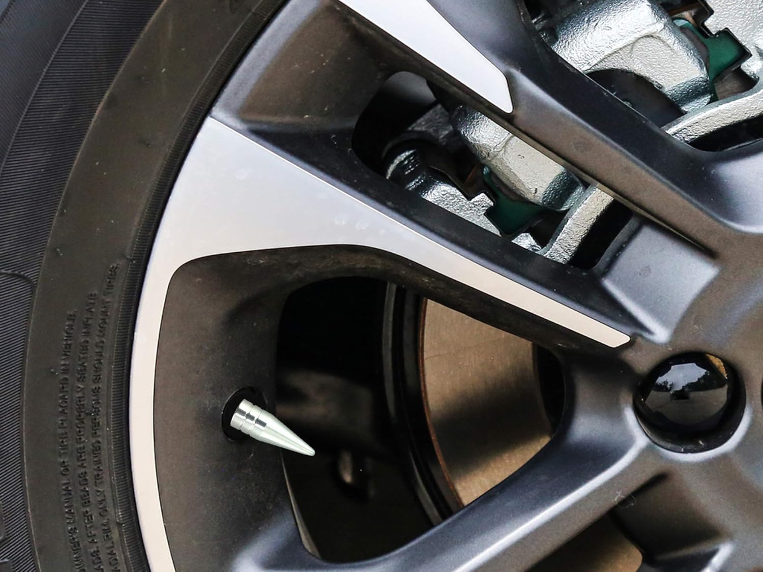 Abfer Tapas de válvula de neumáticos, tapas de vástago de aire de automóvil, cubiertas para vástagos de presión para bicicletas, vehículos,