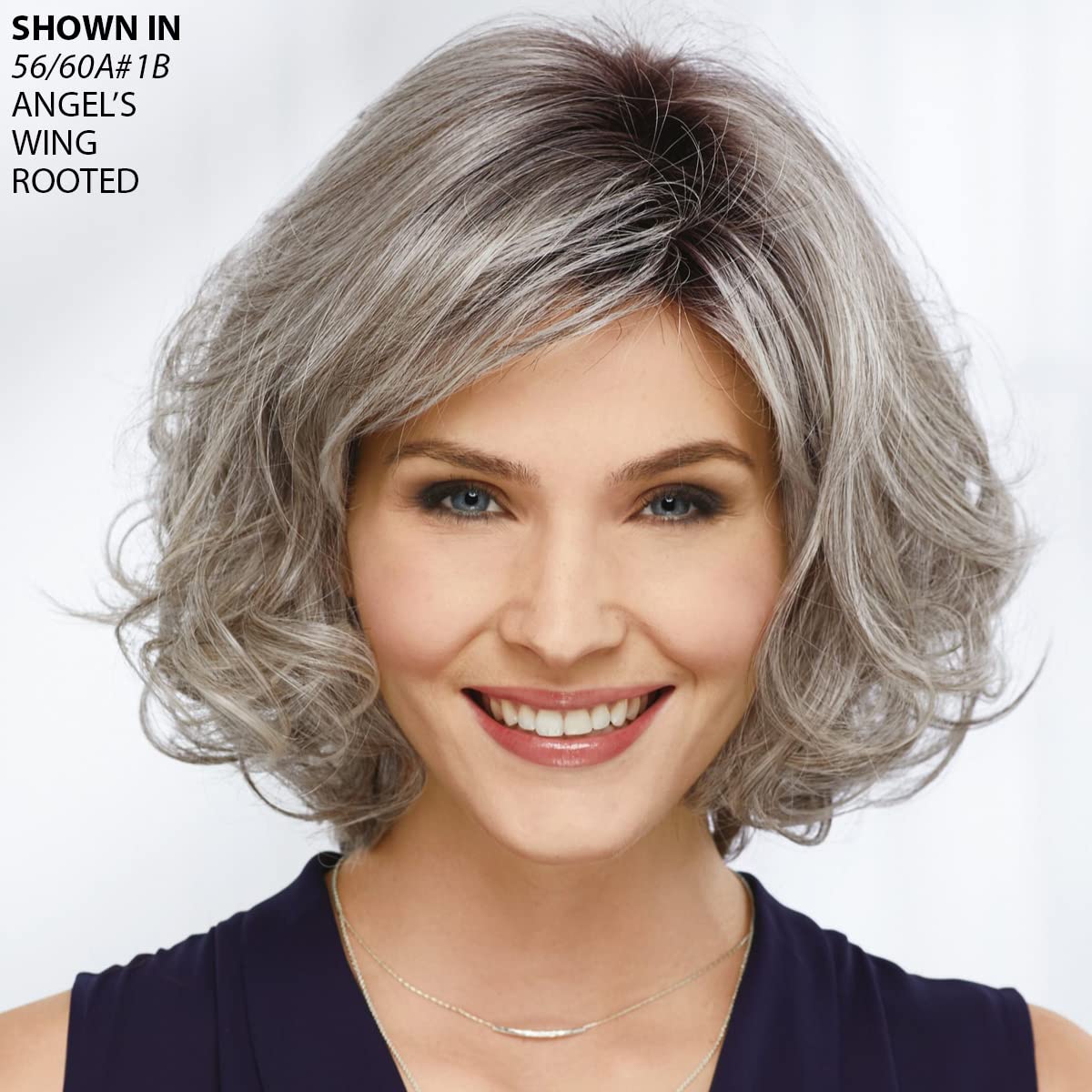 Paula Young Shannon – Peluca de fibra de Versafiber de longitud media, peluca recta estilo Bob en resistente al calor, fibra rizabletonos