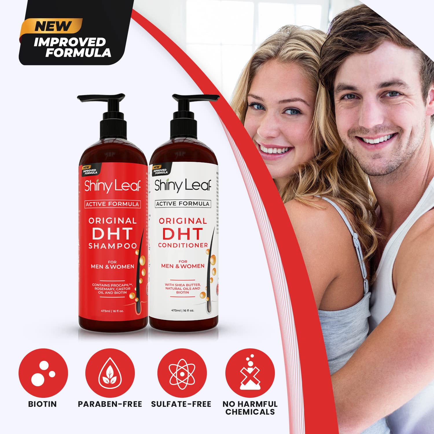 DHT – Acondicionador bloqueador con aceite de hoja de romero para el crecimiento del cabello, cabello más suave y liso, sin parabenos ni sulfatos,