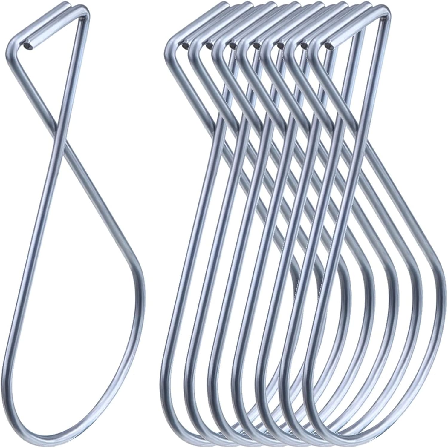 Ganchos para azulejos clips de barra en T para oficina, aula, hogar y decoración de bodas, letrero colgante de rejilla suspendida (30)