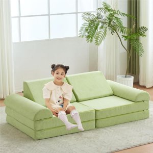 jela Kids Couch, Floor Sofa Modular Funiture for Kids, Luxury Corduroy Fabric Playhouse Play Set for Toddlers Babies, Modular Foam Play Couch Indoor jela Kids Couch, Floor Sofa Modular Funiture for Kids, Luxury Corduroy Fabric Playhouse Play Set for Toddlers Babies, Modular Foam Play Couch Indoor