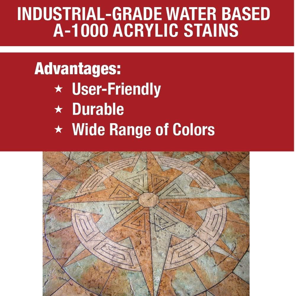 Tinte para hormigón, pizarra, tinte tópico semiopaco para madera, hormigón, piedra, azulejos, terrazas, pisos, cemento, porches, ladrillos y más –