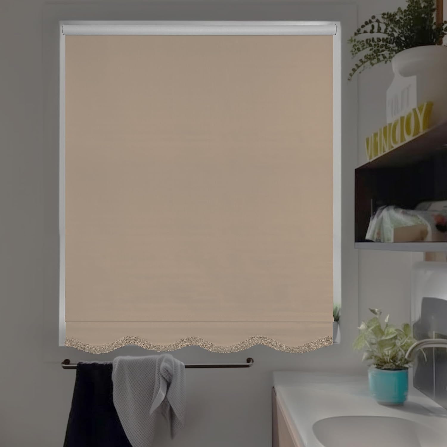 CHICOLOGY Persianas enrollables opacas personalizadas, sin cordón, para el hogar, tratamientos de ventana, persianas de puerta, persianas opacas,