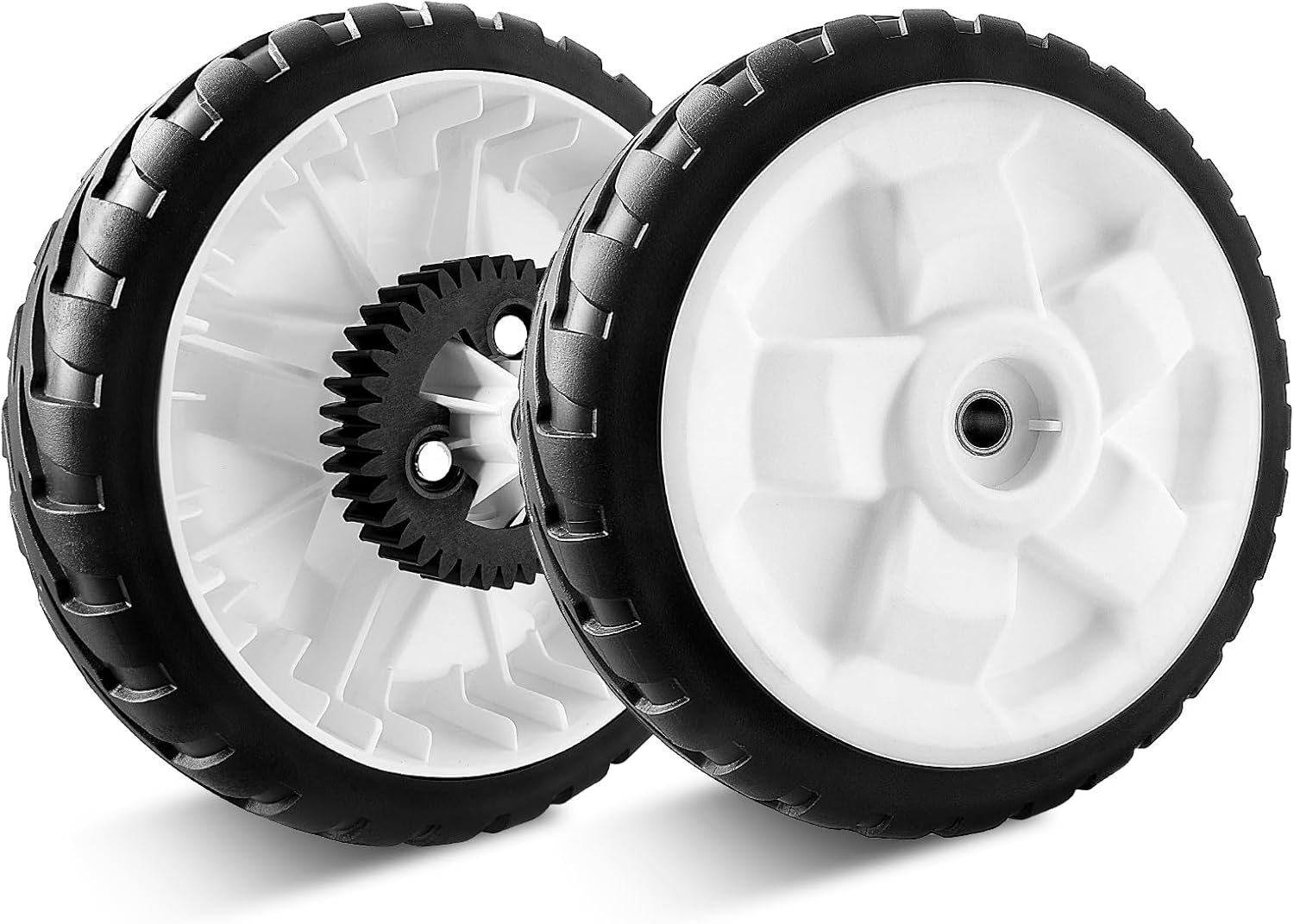 Ruedas de repuesto 115-4695 compatibles con cortacésped Toro  Rueda de tracción trasera de 8 pulgadas, engranaje de plástico compatible con