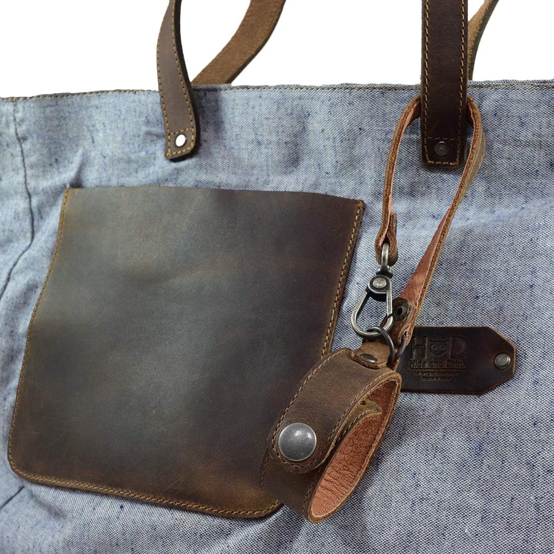 Hide & Drink, Soporte de bufanda de cueroGuanteroAccesorios para monederos, bolsos y bolsosOrganizador de bufandasSoporte de accesorios, hecho a