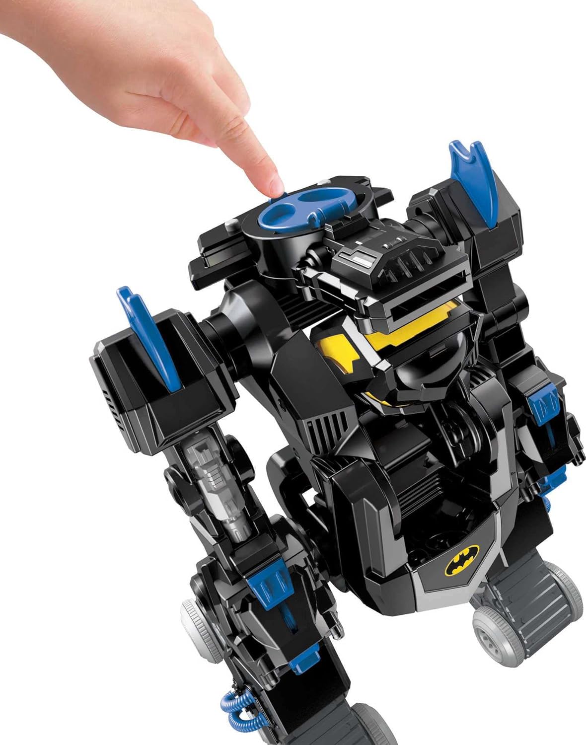 Batbot de Fisher Price Imaginext, Estándar, Negro, azul, gris, amarillo