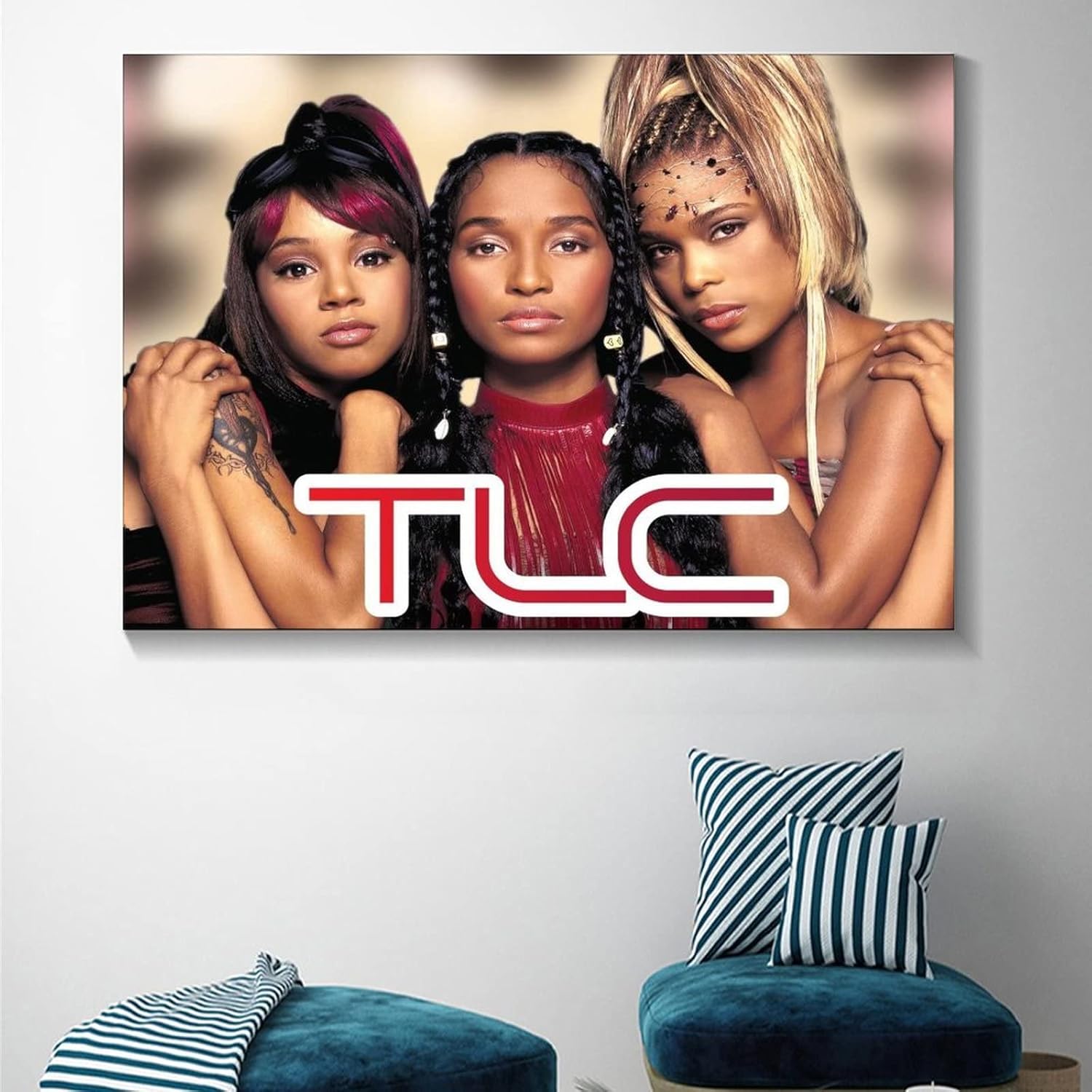 TLC – Póster decorativo para pared, para sala de estar, dormitorio, 08 x 12 pulgadas (7.9 x 11.8 in)
