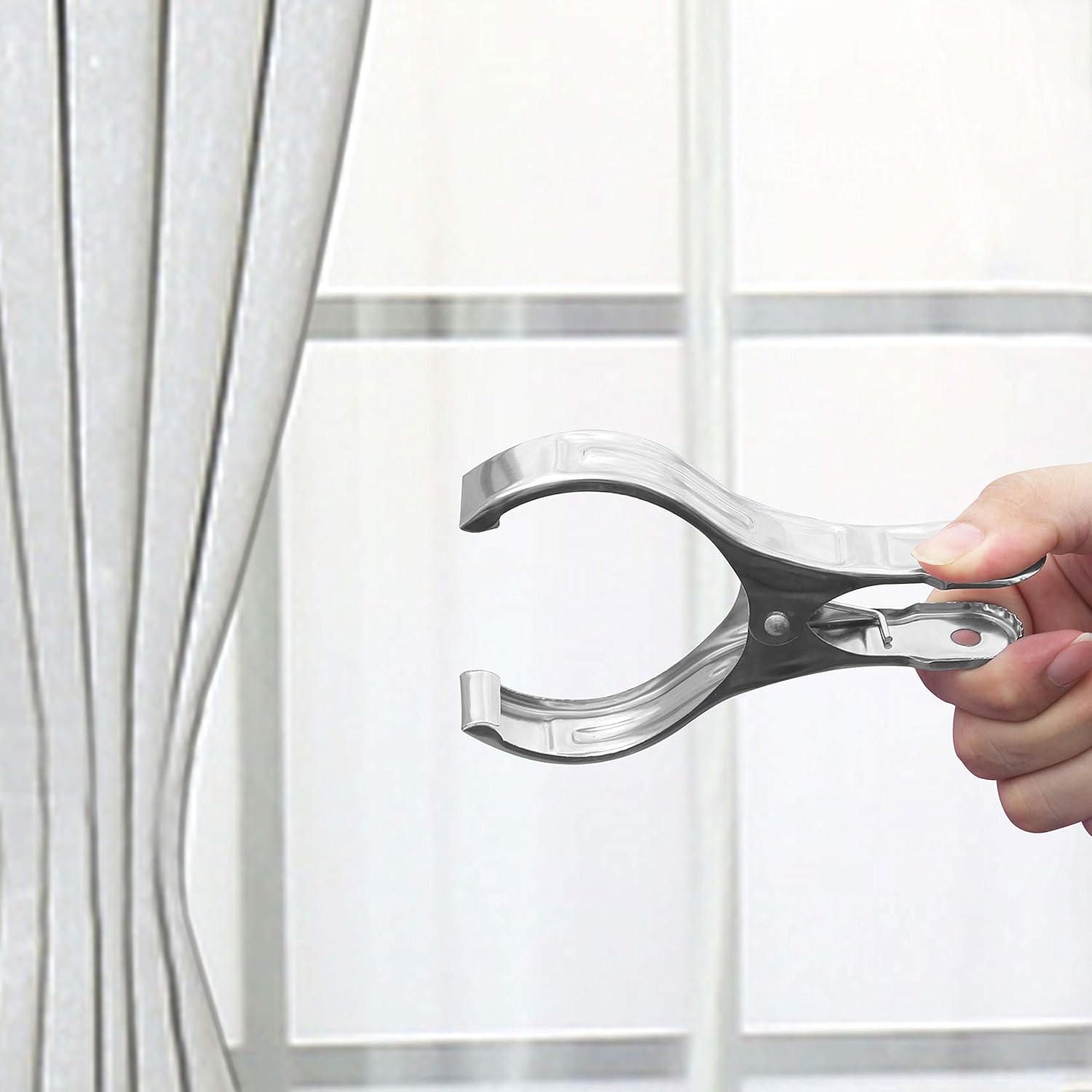 Dseap Clips para toallas Paquete de 6, 5-18 “L, clips de toalla de playa de metal de acero inoxidable jumbo, abrazaderas para cubierta de piscina,
