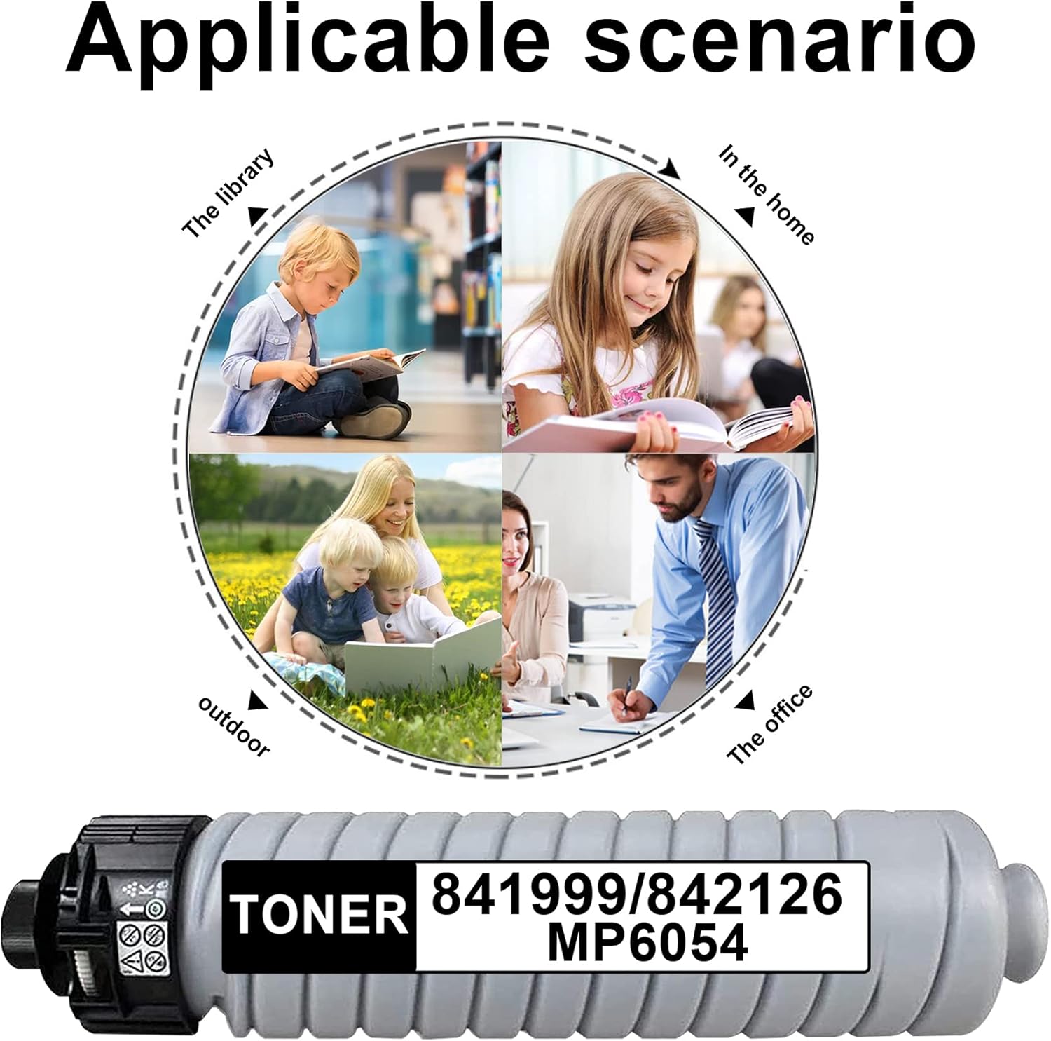 Negro, 1 paquete MP6054 Compatible 841999842126 Cartucho de tóner de repuesto para Ricoh MP 4054SP MP 5054SP MP 6054SP Impresora de tóner vendida