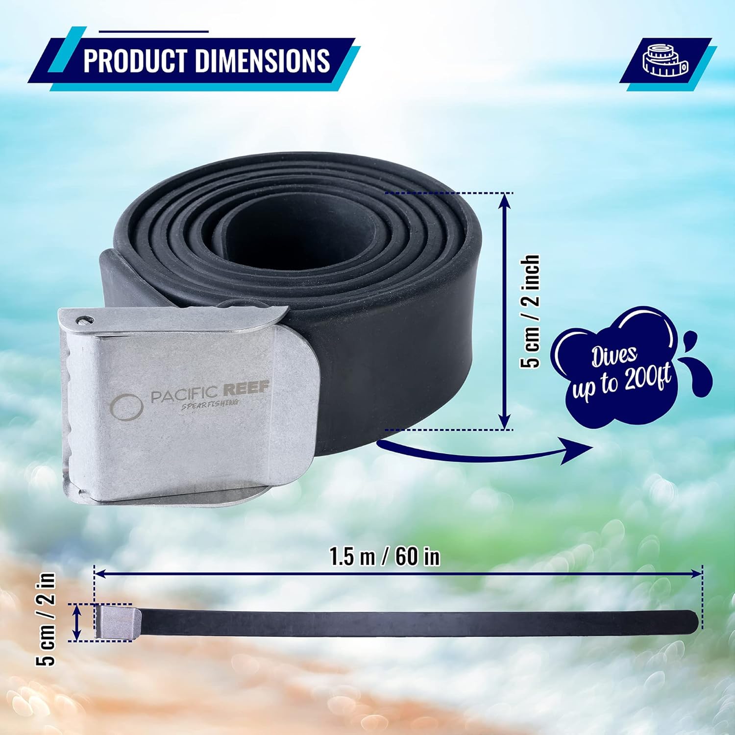 Cinturón de peso de buceo
