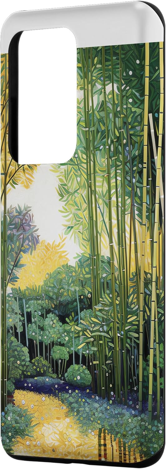 Galaxy S20 Ultra Bamboo Brilliance inmerso en la carcasa cromática de la naturaleza rica