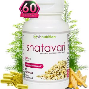 VH Nutrition SHATAVARI  Cápsulas Shatavari  700 mg de extracto de espárragos racemosos  Vitalidad Femenina* y rejuvenecimiento*  Equilibrio de VH Nutrition SHATAVARI  Cápsulas Shatavari  700 mg de extracto de espárragos racemosos  Vitalidad Femenina* y rejuvenecimiento*  Equilibrio de