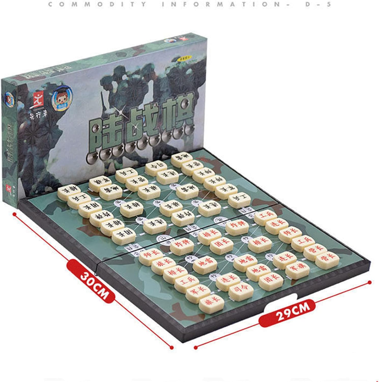Ajedrez del ejército chino, juego de mesa de ajedrez chino militar, plegable, tablero extendido, Luzhanqi, Junqi, juego de piezas de ajedrez chino