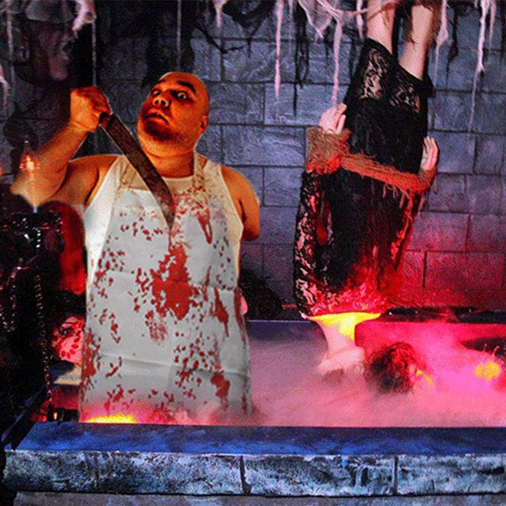 Delantal sangriento de Halloween Scary Blood Splattered Impreso Delantales Murder Butcher Bib