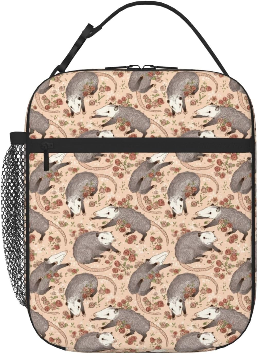 SWEET TANG Bolsa de almuerzo aislada Befuddled Possums Fiambrera Fiambrera Cremallera Bolsa suave duradera Bolsa de almuerzo reutilizable para el
