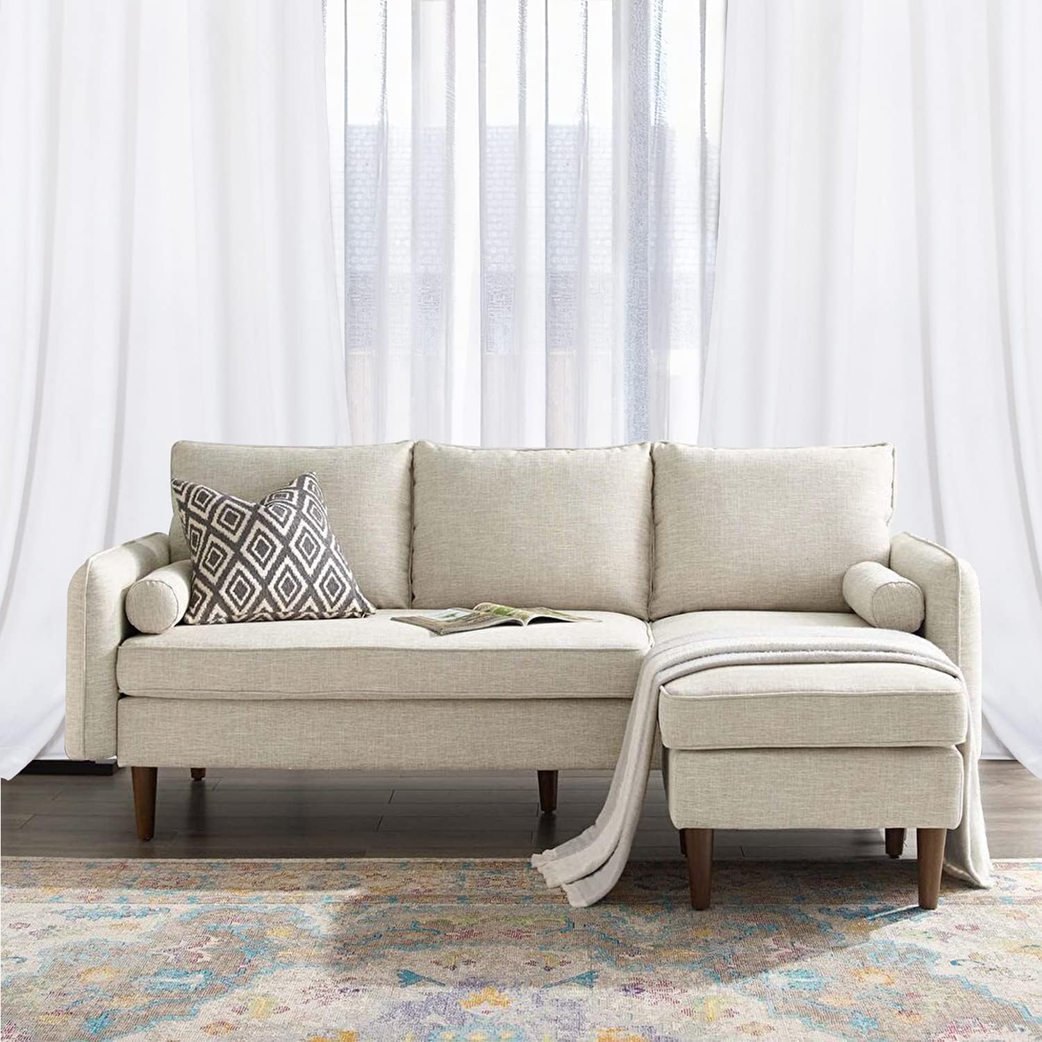 LORDTEX Cortinas de terciopelo blanco para sala de estar, cortinas opacas de terciopelo con aislamiento térmico para oscurecer la habitación, con