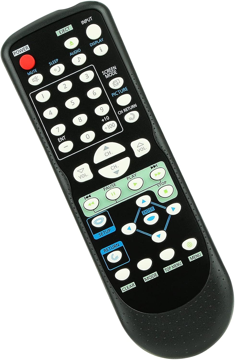 NF603UD Control remoto de reemplazo aplicable para Sylvania LCD TV reproductor de DVD Combo LD155SC8 LD200SL9