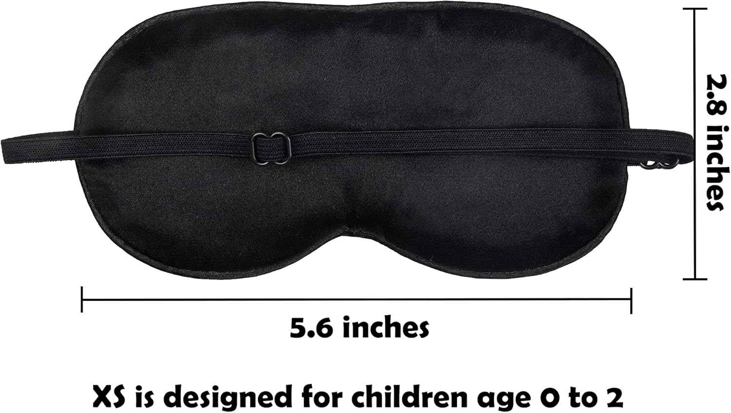 Máscara de dormir de seda de morera con correa ajustable para niños, bonita máscara de ojos para dormir para recién nacidos, paquete de 2 unidades,