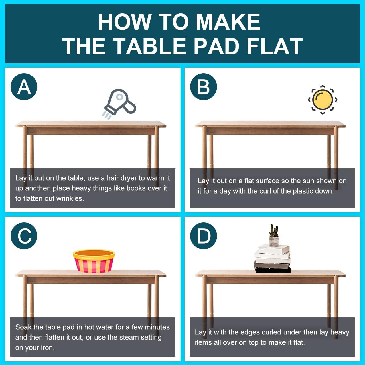 Protector de mesa circular transparente de plástico PVC para mesa, cubierta protectora para escritorio, cubierta superior de PVC, paños de vinilo de