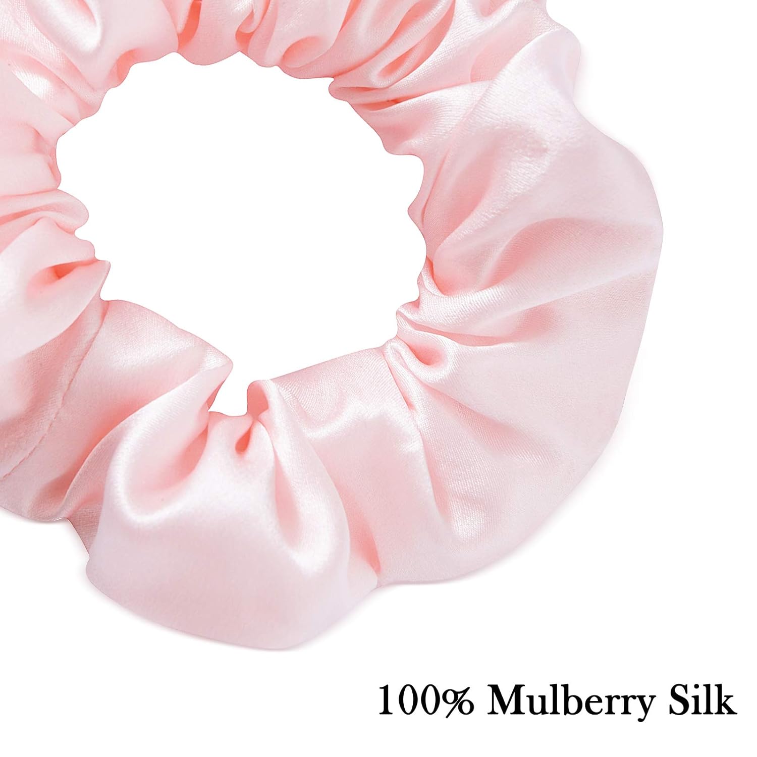 Coleteros de seda para mujer, 100% seda de morera, paquete de 3 bandas elásticas para el cabello para dormir el cabello, sin daños, accesorios