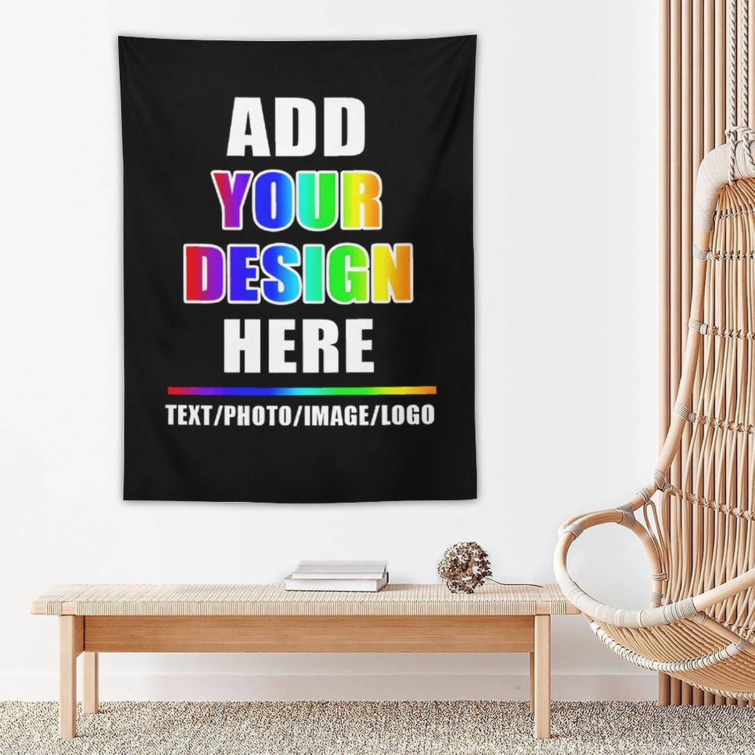 Imágenes de carga de tapiz personalizadas, tapiz de pared personalizado para dormitorio, telón de fondo de fotos personalizado para Halloween,
