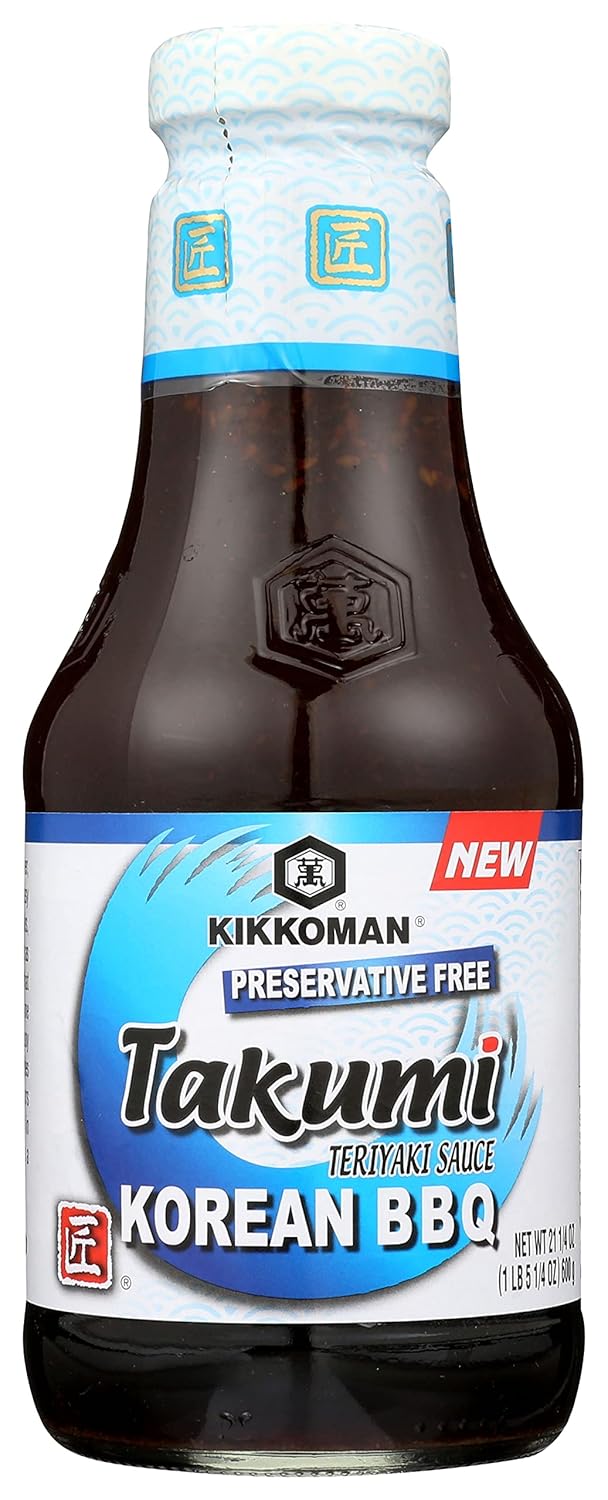 Kikkoman Salsa coreana Takumi Bbq, 21.25 onzas (paquete de 6)
