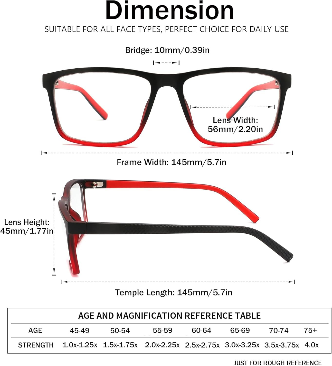 mrbobmslee Paquete de 4 lentes de lectura de gran tamaño para hombres, lectores de computadora con bloqueo de luz azul, anti rayos UV, fatiga