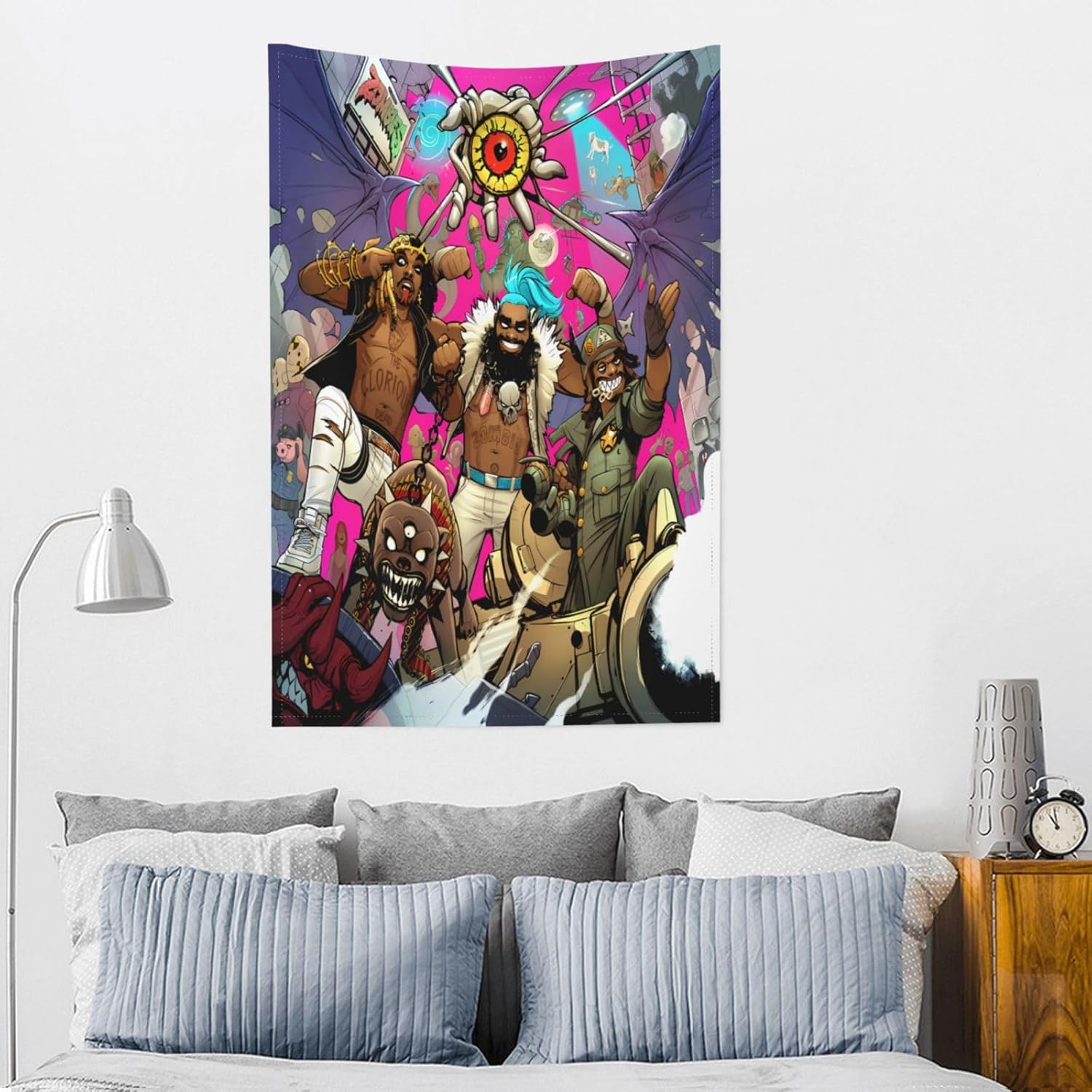 BESUCHER Flatbush Hip Hop Zombies – Tapiz de banda de música para colgar en la pared, tapiz decorativo para dormitorio, hogar, habitación, fiesta,