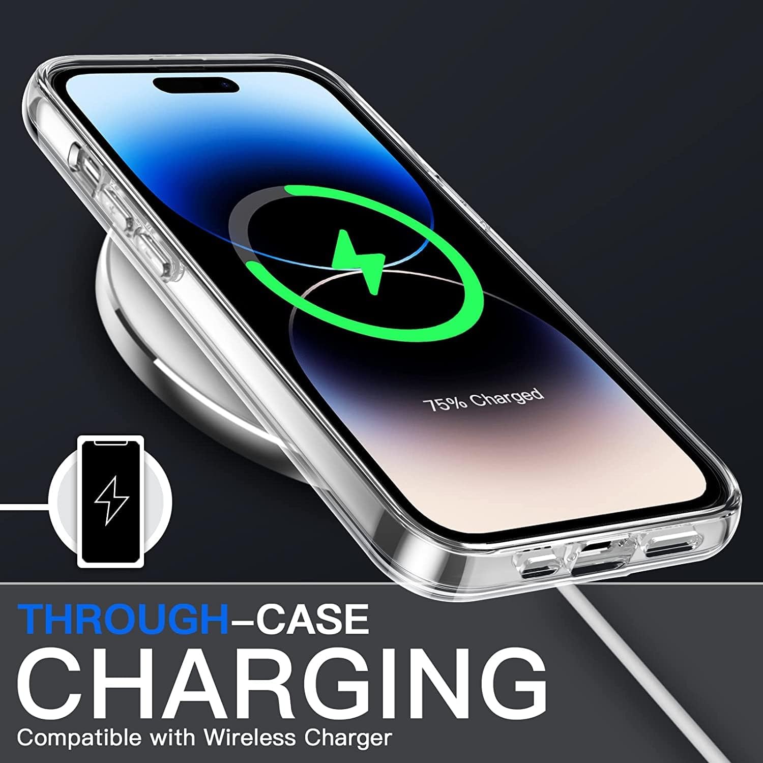 Funda transparente para iPhone 14 Pro Max, a prueba de golpes, delgada, funda de TPU transparente, suave, antiarañazos, para iPhone 14 Pro Max de