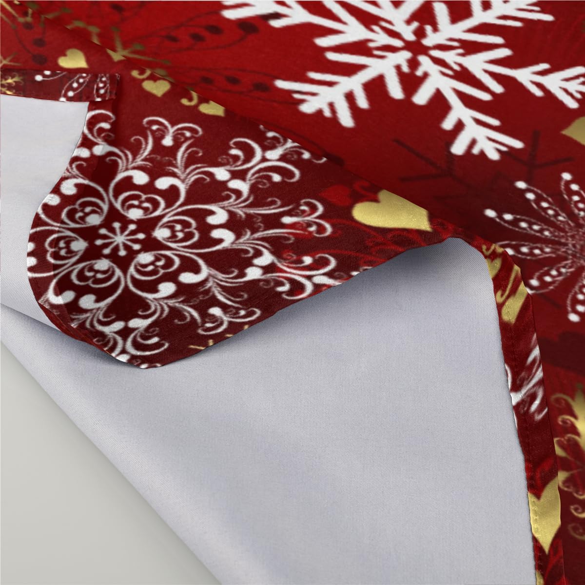Cloth Napkins Set of 6 Christmas Theme 20×20 Inch Cloth Napkins Winter Holiday Snowflake Washable Reusable Kitchen Dinner Napkins Table Decor for
