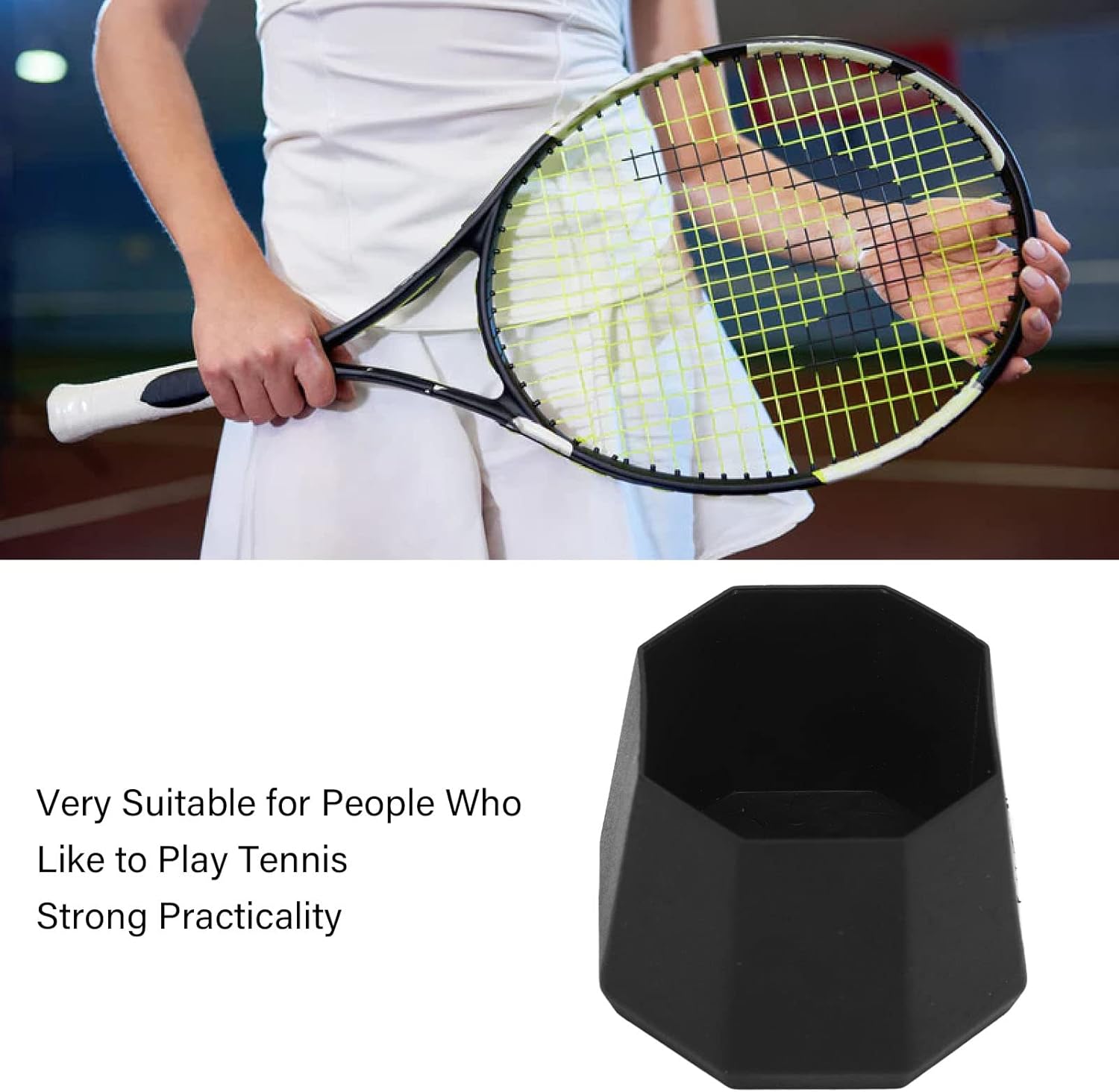 Tapa de extremo de mango de raqueta de tenis, peso ligero, 2 piezas, accesorios de raqueta, raqueta de tenis, cubierta de silicona para gimnasio