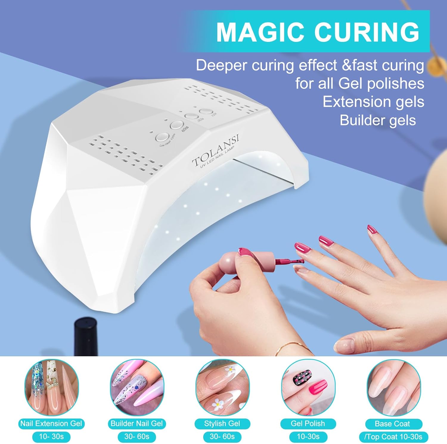 UV LED Gel Secador de uñas LED Luz de uñas para Flash Curado Nail Lamp DIY Nail Art