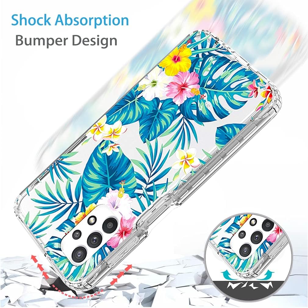 Zoeirc Funda para Galaxy A32 5G, Samsung A32 5G Funda transparente para niñas, TPU suave 360, cuerpo completo, a prueba de golpes, híbrida,