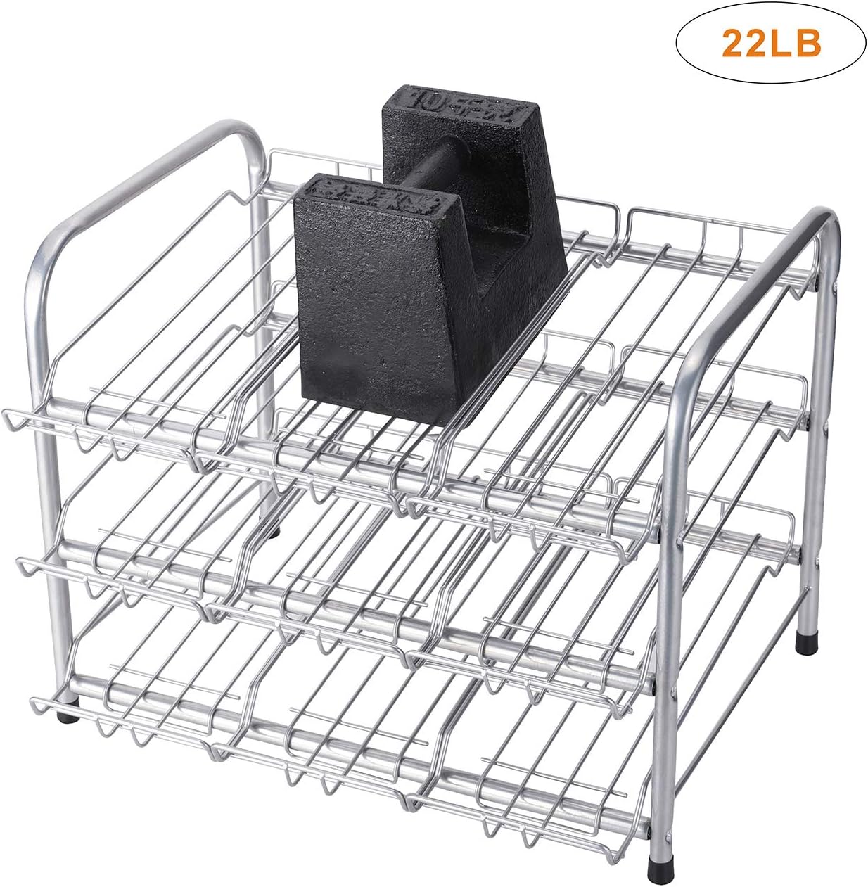 Rice rat Organizador de latas para despensa, dispensador de almacenamiento de latas para alimentos enlatados (3 niveles)