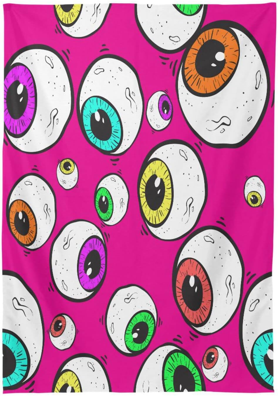 Ojos abstractos de Halloween, ropa rectangular impermeable, resistente al encogimiento, reutilizable, impreso, para cocina, campamento, cumpleaños,