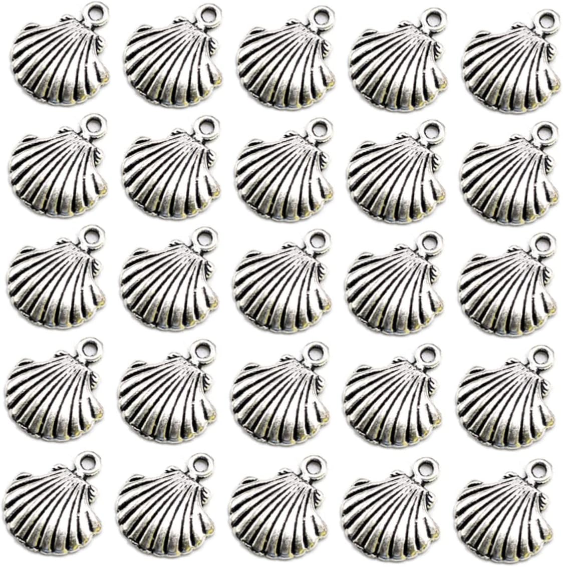 SEWACC 100 piezas de cierre colgante para collar, decoración retro, kit de decoración de orejas, joyería hallazgos, dijes DIY