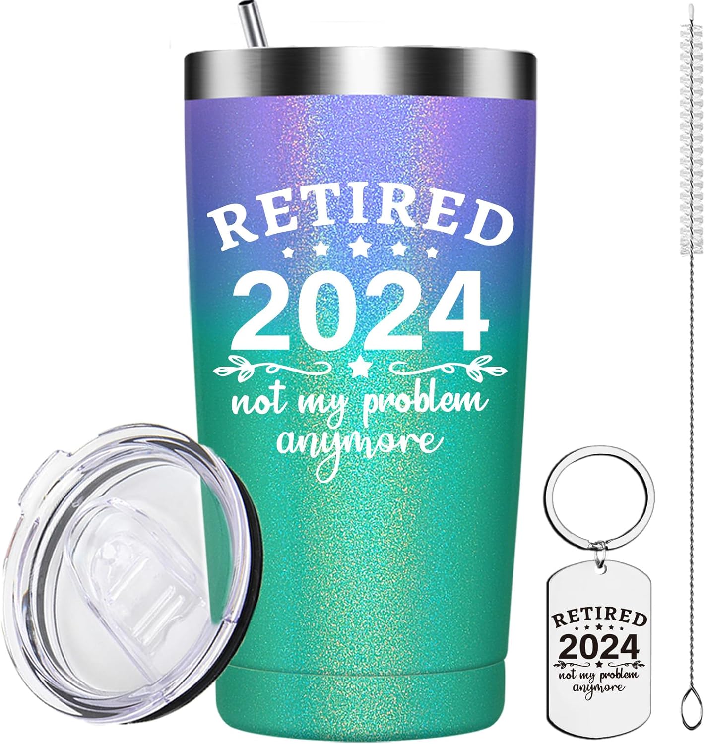 Regalos de jubilación para mujeres, vaso de café, regalos de jubilación 2024 para compañeros de trabajo, mujeres, mamá, madre, empleada, regalos de