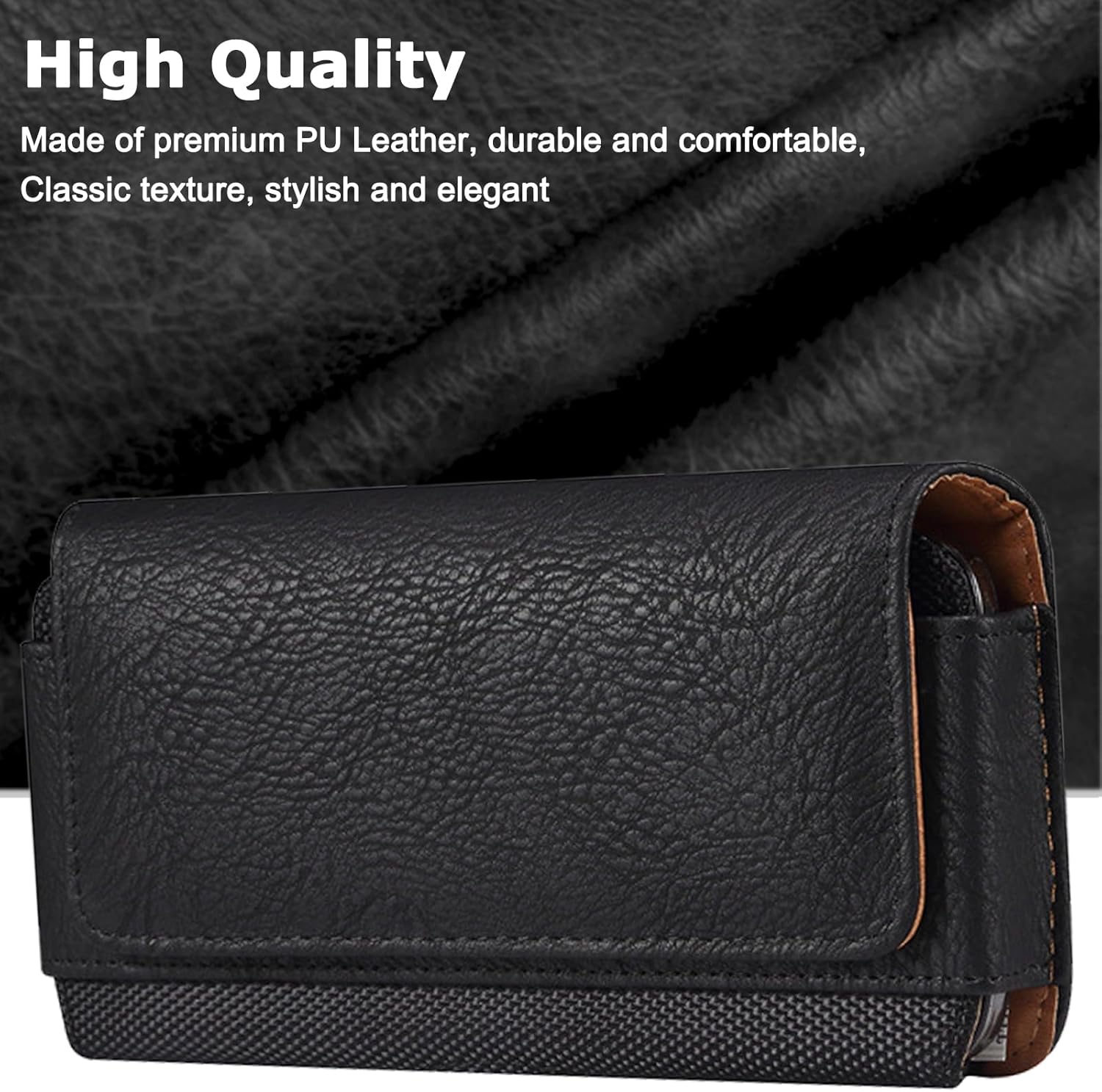 Funda para teléfono Samsung Galaxy Z Fold 5 4 3OnePlus Open 2023 con clip para cinturón y bucle de cuero, funda clásica de piel sintética Z Fold 5,