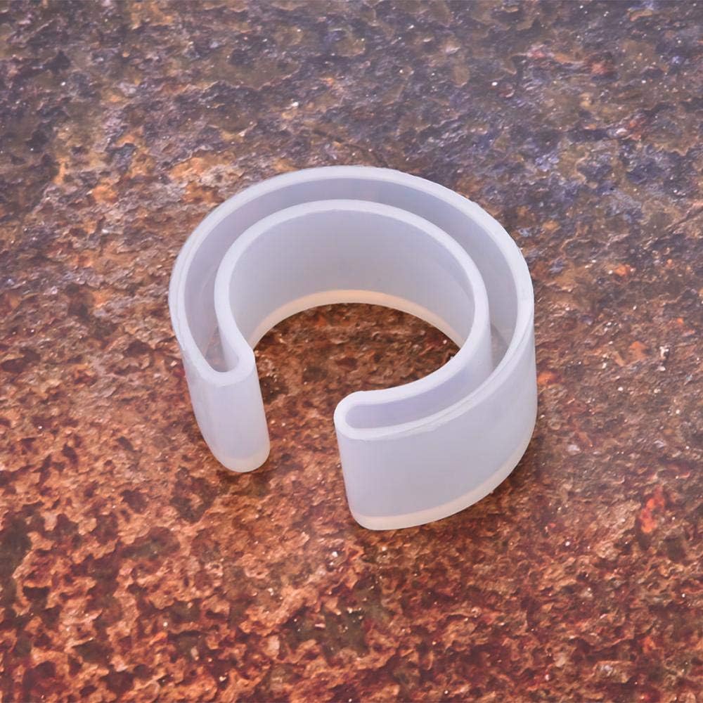 Molde de pulsera de silicona con fuente C, molde de pulsera de bricolaje abierto, moldes de fundición de resina para fabricación de joyas