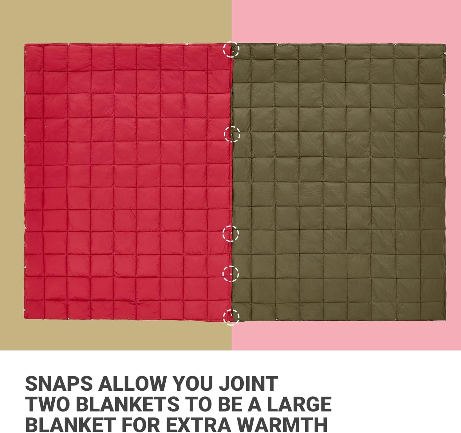 KingCamp Red – Manta ligera de viaje para mujer, ligera, alternativa de plumón, cálida, grande, compacta, portátil, impermeable, para avión,