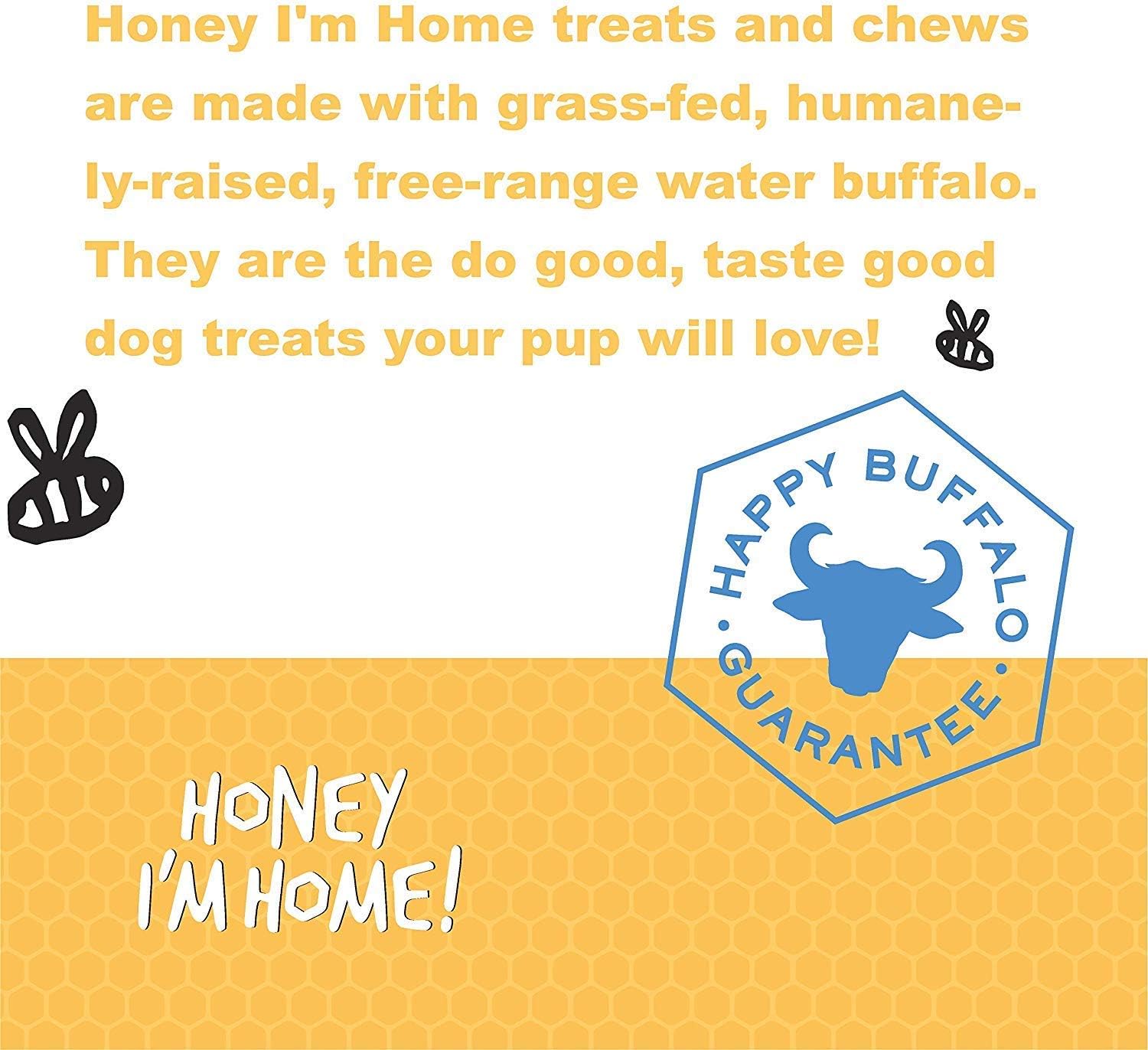Honey I’m Home Paquete variado de golosinas y golosinas masticables para perros con revestimiento de miel