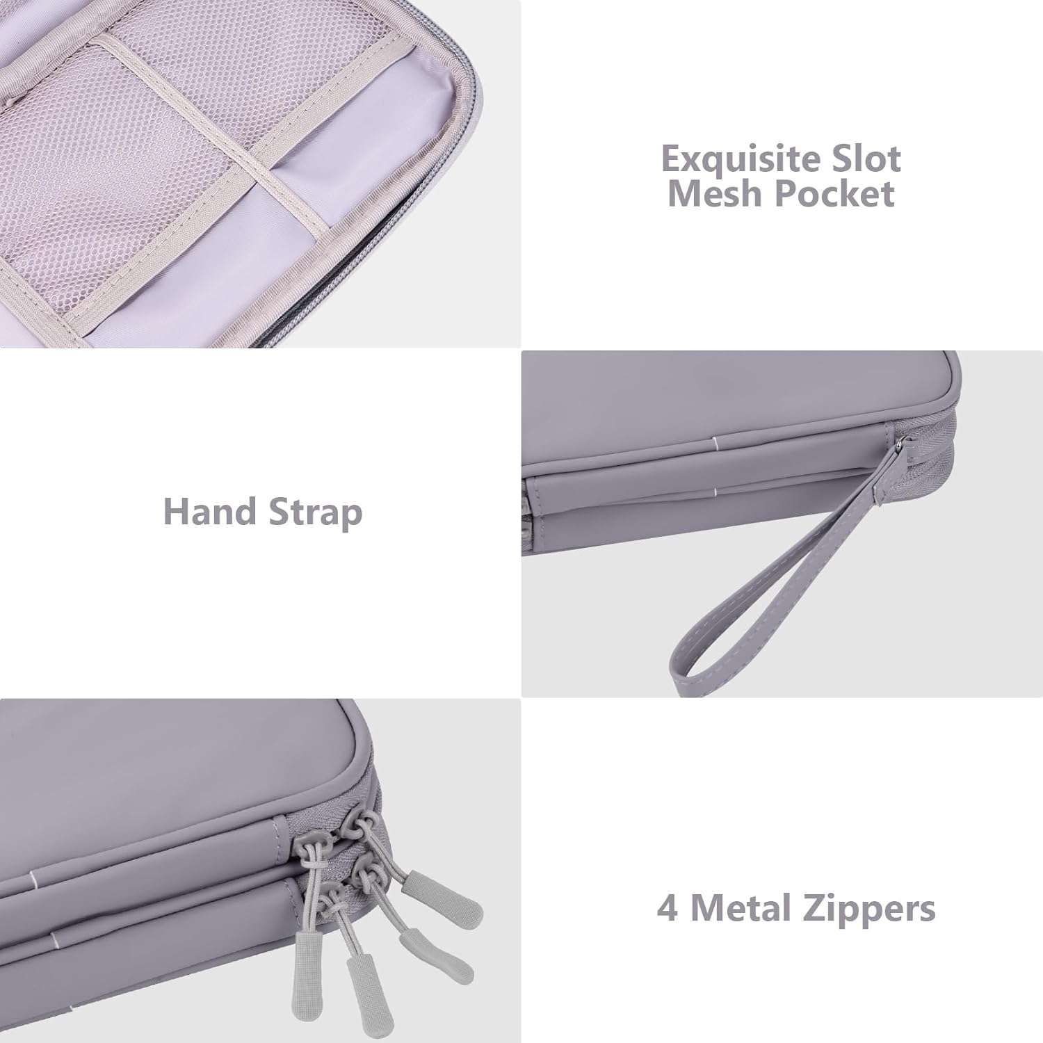 DDgro Organizador de viaje para cables, bolsa para organizar y almacenar electrónica, accesorios técnicos, cables, tarjetas, dinero y llaves, banco