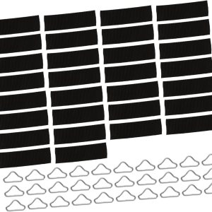 COHEALI 30pcs Trampolín Hebilla Trampolín Reparación Mat Acero Inoxidable Triángulo Anillos Vendaje Conector Colchón Cama para Niños Trampolín COHEALI 30pcs Trampolín Hebilla Trampolín Reparación Mat Acero Inoxidable Triángulo Anillos Vendaje Conector Colchón Cama para Niños Trampolín