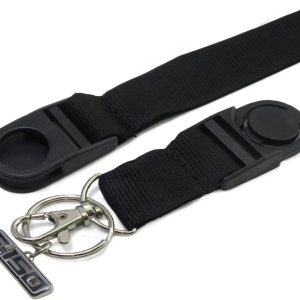 Hecho para Ford F-150 2008-2014 Correa negra con llavero de metal 3D F-150, Negro – Hecho para Ford F-150 2008-2014 Correa negra con llavero de metal 3D F-150, Negro –